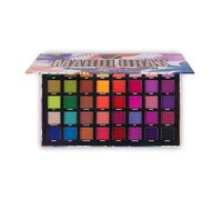 W7 Mardi Gras Pressed Pigment Palette - 40 High Impact Party Colours - Flawless Long-Lasting Bold Makeup