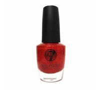 W7 Glitter Nail Polish Red Dazzle
