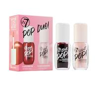 W7 Pop Duo Makeup Gift Set - Love Pop Lip & Cheek Tint + Light Pop Liquid Highlighter - Buildable Colour, Juicy Tint & Glow - 2 x 5ml