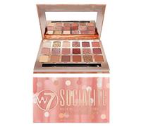 W 7 Cosmetics Socialite Pressed Pigment Palette – Flawless Long-Lasting Glam – 18 Pink Nude Colours