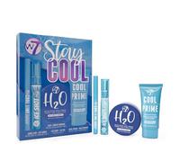 W7 Stay Cool - Makeup & Lip Care Collection with Cooling Primer, Powder, Lip Oil & Liner - Refreshing Beauty