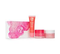 W7 Sweet Dreams Lip Care Trio - 3 Piece Gift Set - Overnight Lip Mask, Lip Balm & Lip Scrub - Strawberry