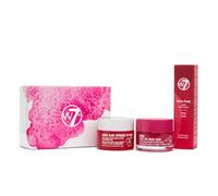 W7 Sweet Dreams Lip Care Trio - 3 Piece Gift Set - Overnight Lip Mask, Lip Balm & Lip Scrub - Cherry