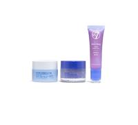 W7 Sweet Dreams Lip Care Trio - 3 Piece Gift Set - Overnight Mask, Balm & Scrub - Blueberry