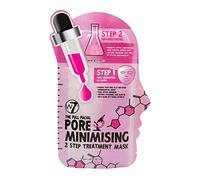 W7 The Full Facial Pore Minimising 2 Step Treatment Sheet Face Mask Moisturiser
