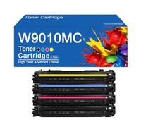 W9010MC 4 Color Toner Cartridges High Yield Replacement W9010MC W9011MC W9013MC W9012MC for HP LaserJet Managed E75245dn Printer,W9010MC-4Color