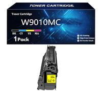 W9010MC Toner Cartridge Replacement for HP W9010MC W9011MC W9012MC W9013MC for HP Color LaserJet Managed E75245dn Printer with Chip,Yellow-1 Pack