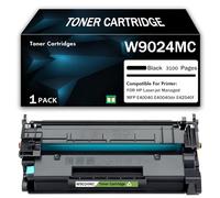 W9024MC High Capacity Toner Cartridge With Chip, Compatible Black Ink Cartridge Replacement for HP Laser-jet Managed MFP E40040 E40040dn E42540f Laser Printer Copier,Black-3100 Page