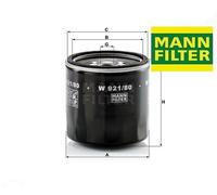 MANN-FILTER Oil filter W 921/80 M20x1.5 with one anti-return valve Spin-on Filter