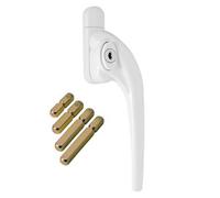 W98 Slimline Espag Window Handle, White, Right Handed, Fits 10mm, 20mm, 30mm, 40mm Spindle Lengths