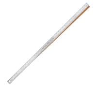 WA Portman Metal Ruler 36'', Metric Edge Corkback Stainless Steel Ruler | Cork Backing Metal Ruler with Non-Slip Flexible Stainless Steel Straight Edge Metric Construction Ruler for DIY Art & Crafts