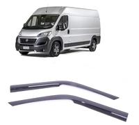 WA WIND-SUN-RAIN DEFLECTOR FOR FIAT DUCATO 2006-2020 2 PIECES GLOSS BLACK