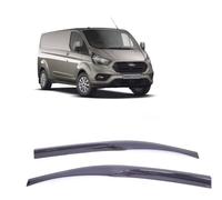 WA WIND-SUN-RAIN DEFLECTOR FOR FORD TRANSIT TOURNEO/CUSTOM 2013-2021 2 PIECES GLOSS BLACK