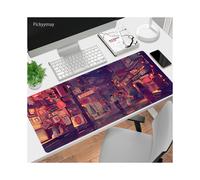 (WA00096 (2), 400x700x2mm) Anime Street Mouse Pad Gamer Large Lock Edge Cute Rubber Gaming Mousepad Non-slip Rubber Computer Desk Mat Padmouse Mouse Mat