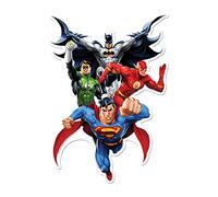 WA013 Justice League Wall Art Cardboard Cutout Perfect for Birthdays, Gifts, Parties & Fans Superman Batman The Flash & Green Lantern 81cm Tall 57cm Wide