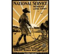 WA26 Vintage WWI Women's Land Army National Service War Poster WW1 Re-Print - A3 (432 x 305mm) 16.5" x 11.7"