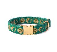 waaag Pet, Moons Stars Suns Dog Collar Cat Collar, Multiple Designs Crescent Celestial Dog Cat Collar Leash Harness Large (Pack of 1)