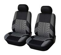 WAADD 2 pcs Car seat covers for Honda Jazz Crosstar/Civic Type R/e:Ny1 / CR-V e:PHEV 2023-, Comfortable and Breathable, Nonslip Front Protectors Interior Accessories,C Grey