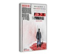 waajsp American Psycho - Movie Poster Canvas Poster Bedroom Decor Landscape Office Room Decor Gift 12x18inch(30x45cm)