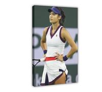 waajsp Emma Raducanu, Romanian Tennis Player Canvas Poster Wall Art Decor Print Picture Paintings for Living Room Bedroom Decoration 24x36inch(60x90cm)
