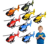 WaaRiuQ 8 Helicopter Toy Set, Durable Flying Helicopter Toy for Kids, Toy Helicopters for 3 Year Old, Plane Toys for 2 Year Olds, Fun Aeroplane Toys for 2+ Year Olds