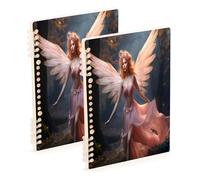 Waassud Angel in The Forest Spiral Notebooks for Work College Detachable Ruled Notebooks Journal Note Book 60 Pages A5 Office Supplies 1 Pack