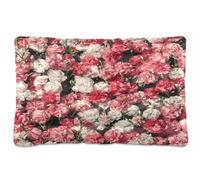 Waassud Beautiful Bloom Thick Dog Bed Mat Non-Slip Chew-Resistant Pet Bed for Dogs Cats Soft Washable Kennel Crate Pad for Floor Sofa Car 18" x 24"