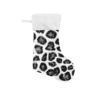 Waassud Black Leopard Print Christmas Stockings Xmas Hanging Decoration
