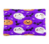 Waassud Boo-boos with Bats Thick Dog Bed Mat Non-Slip Chew-Resistant Pet Bed for Dogs Cats Soft Washable Kennel Crate Pad for Floor Sofa Car 18" x 24"