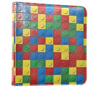 Waassud Brightly Colored Bricks Photo Album 4x6 5x7 6x8 DIY Photo Book Self Adhesive 3 Ring Album Scrapbook for Wedding Anniversary