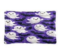 Waassud Cartoon Boo-boos and Bats Thick Dog Bed Mat Non-Slip Chew-Resistant Pet Bed for Dogs Cats Soft Washable Kennel Crate Pad for Floor Sofa Car 18" x 24"
