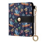 Waassud Cool Surfer Shark Wallet Women RFID Blocking PU Leather Card Holder