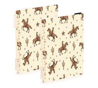 Waassud Cowboy Desert Spiral Notebooks Refillable A5 Ruled 1Pcs