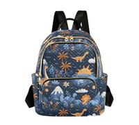 Waassud Cute Dinosaurs Backpack for Women Quilted Lightweight Casual | Fashion Daypack Large Capacity, Travel Women Backpack Purse, Shoulder Bag for Work Gym College