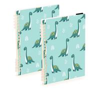 Waassud Cute Long?neck Dinosaurs Spiral Notebooks Refillable A5 Ruled 1Pcs