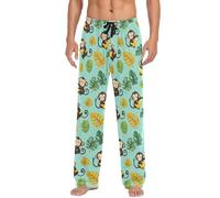 Waassud Cute Monkey Mens Pajama Pants Soft Sweatpants for Men with Pockets Men's Pajama Bottoms, XL