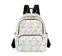 Waassud Cute Rabbits Carrots Backpack for Women Lightweight Casual Quilted Daypack Fashion Travel Backpack Purse for Work Gym College S
