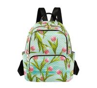 Waassud Cute Tulips Backpack for Women Lightweight Casual Quilted Daypack Fashion Travel Backpack Purse for Work Gym College S