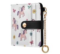 Waassud Cute Winged Horse Wallet Women RFID Blocking PU Leather Card Holder