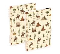 Waassud Desert Cowboys Spiral Notebooks Refillable A5 Ruled 1Pcs