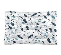 Waassud Doodle Lines Thick Dog Bed Mat Non-Slip Chew-Resistant Pet Bed for Dogs Cats Soft Washable Kennel Crate Pad for Floor Sofa Car 18" x 24"