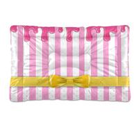 Waassud Dripping Candy Yellow Bow Thick Dog Bed Mat Non-Slip Chew-Resistant Pet Bed for Dogs Cats Soft Washable Kennel Crate Pad for Floor Sofa Car 18" x 24"
