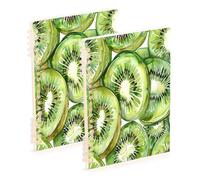 Waassud Green Kiwi Fruit Spiral Notebooks for Work College Detachable Ruled Notebooks Journal Note Book 60 Pages A5 Office Supplies 1 Pack