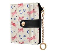 Waassud Happy Cats Wallet Women RFID Blocking PU Leather Card Holder