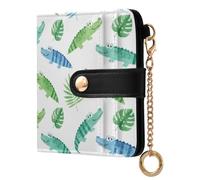 Waassud Happy Crocodiles Wallet Women RFID Blocking PU Leather Card Holder