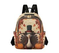 Waassud Happy Rooster Backpack for Women Lightweight Casual Quilted Daypack Fashion Travel Backpack Purse for Work Gym College M
