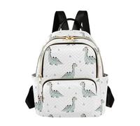 Waassud Kawaii Dinosaurs Backpack for Women Lightweight Casual Quilted Daypack Fashion Travel Backpack Purse for Work Gym College S