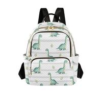 Waassud Long?neck Dinosaurs Backpack for Women Lightweight Casual Quilted Daypack Fashion Travel Backpack Purse for Work Gym College M
