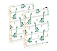 Waassud Long?neck Dinosaurs Spiral Notebooks Refillable A5 Ruled 1Pcs