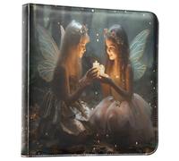 Waassud Lovely Angels Photo Album 4x6 5x7 6x8 DIY Photo Book Self Adhesive 3 Ring Album Scrapbook for Wedding Anniversary